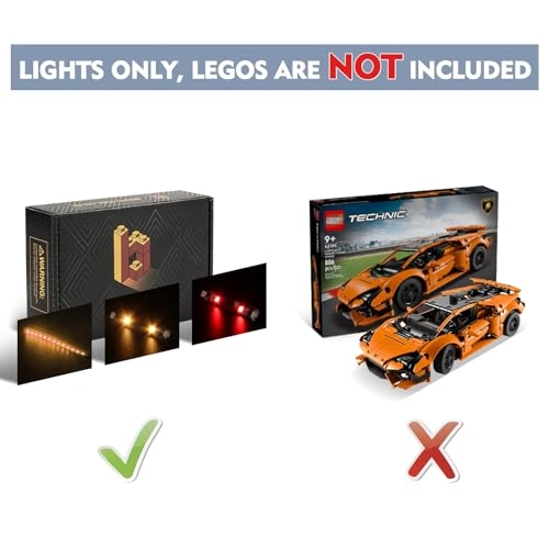 LED Light Set for Lego 42196 - Orange USB Battery Powered