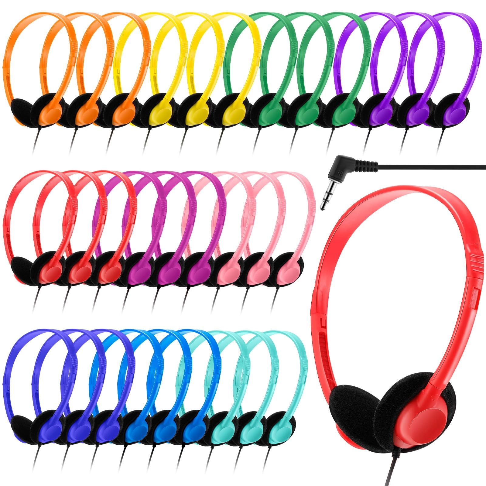 30 Pack Class Set - Wired Headphone