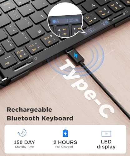 Foldable Bluetooth Keyboard - Wireless