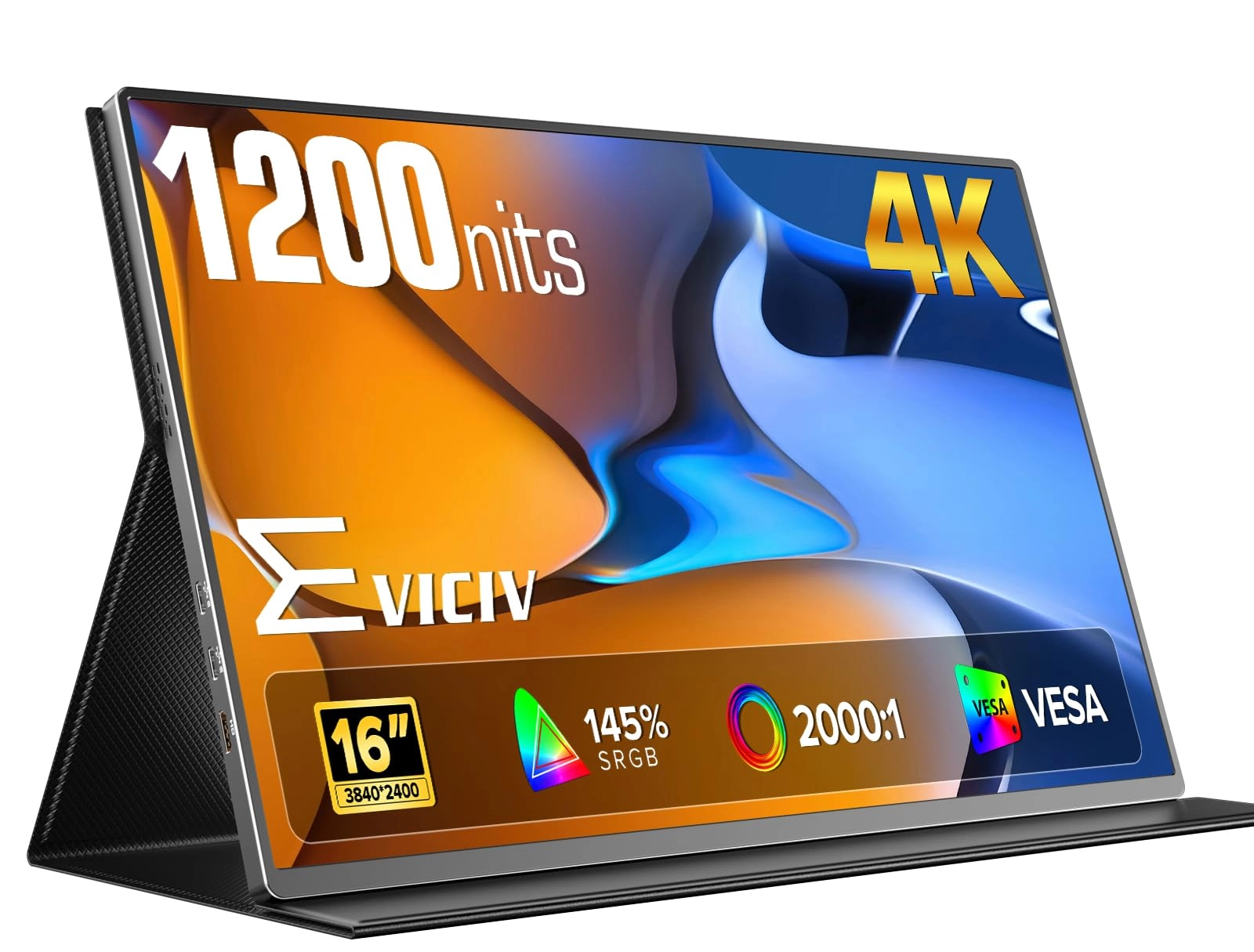EVICIV Portable Monitor - B0FWJF9MTN 16 Inches 3840 x 2400 Pixels