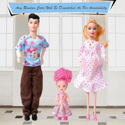 Pregnant Doll Set - Plastic Multicolor Ages 6+