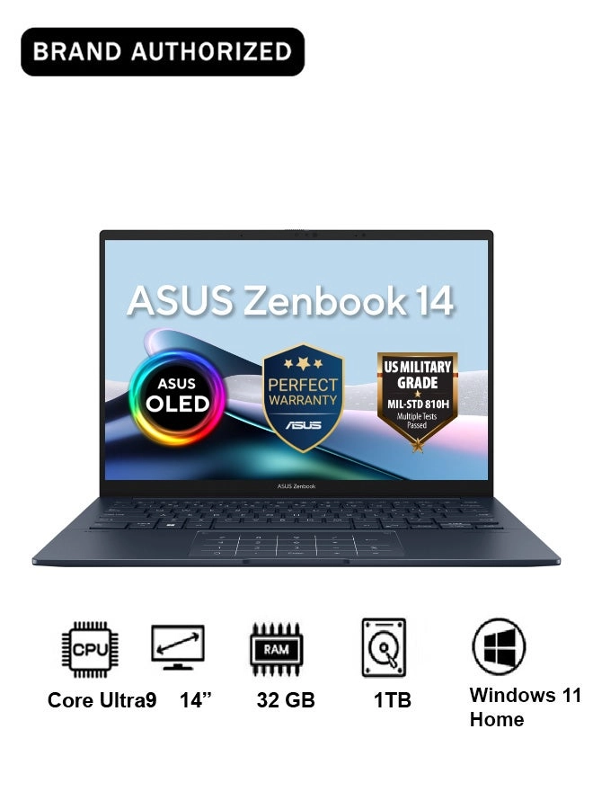 Zenbook 14 OLED UX3405CA-U93WC - 14'' Core Ultra 9 285H 32GB DDR5 1TB SSD