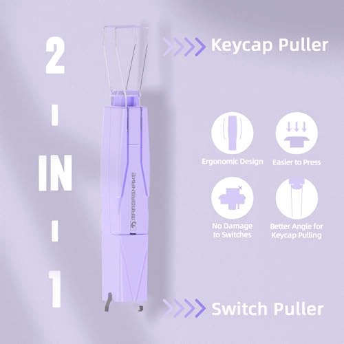 2-in-1 Keycap Switch Puller - 304 Stainless Steel Blue