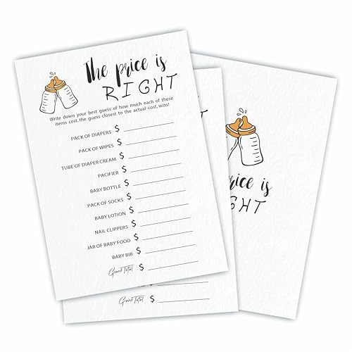 Popin Bottle Baby Shower Game Cards - 30 piece(s)