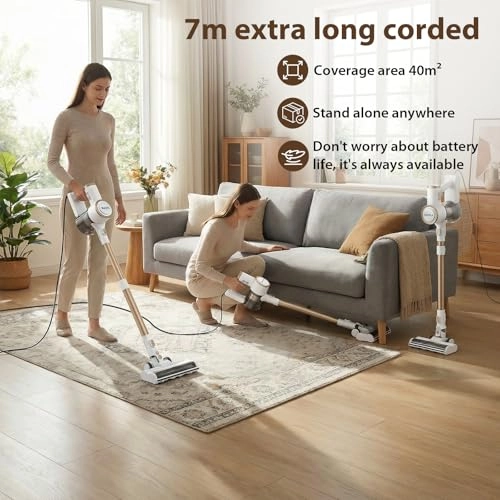 Stick Vacuum Cleaner - 2 in 1 Mopping