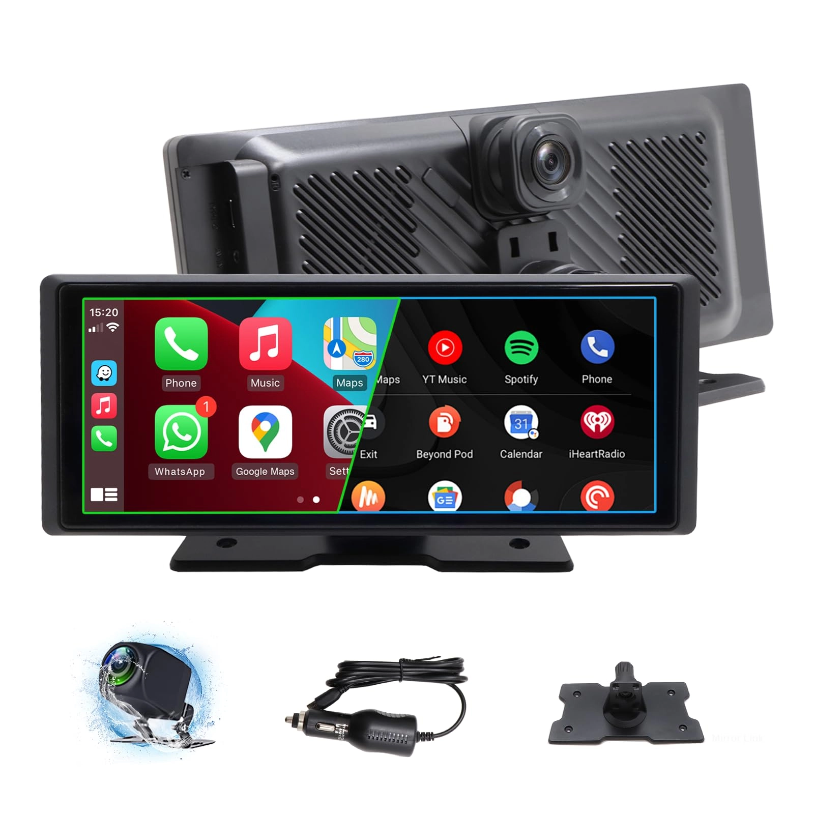 Espeksvika Carplay and Android Auto Wireless Portable - 4K 1080p