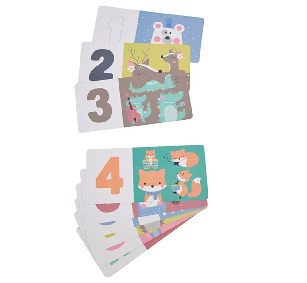 Wooden Numbers Puzzle - 2+