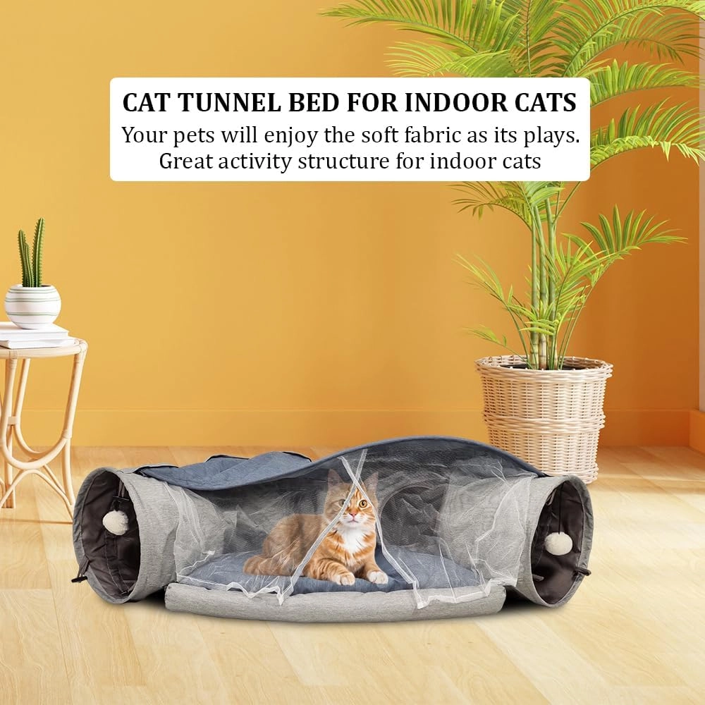 Cat tunnel bed