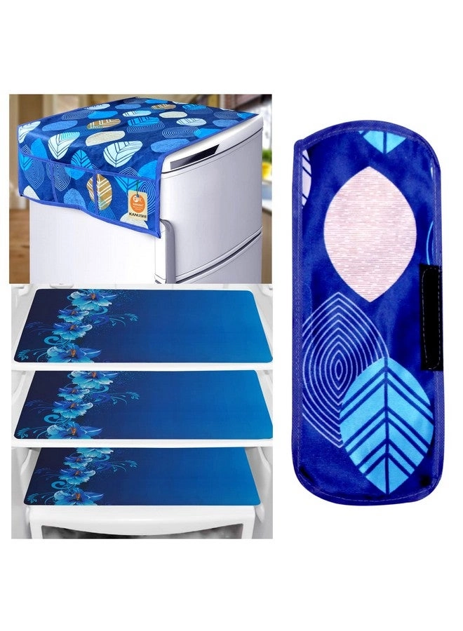 Fridge Top Cover + Handle Cover + Fridge Mat