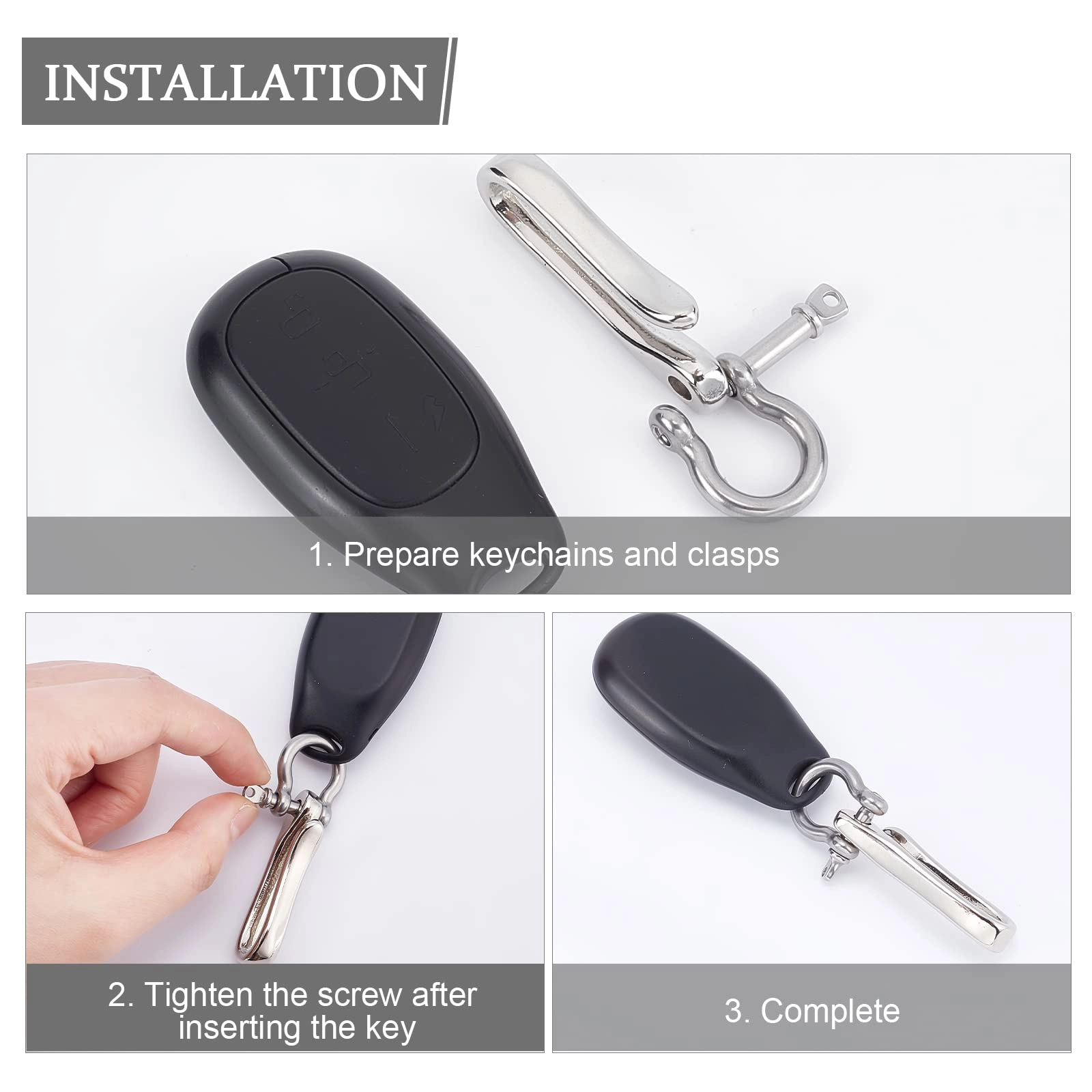 U-Shape Hook Keychain - Animal