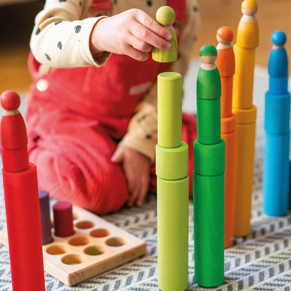 Stacking Rainbow Toy - Suitable for 3 years and above 12 pieces