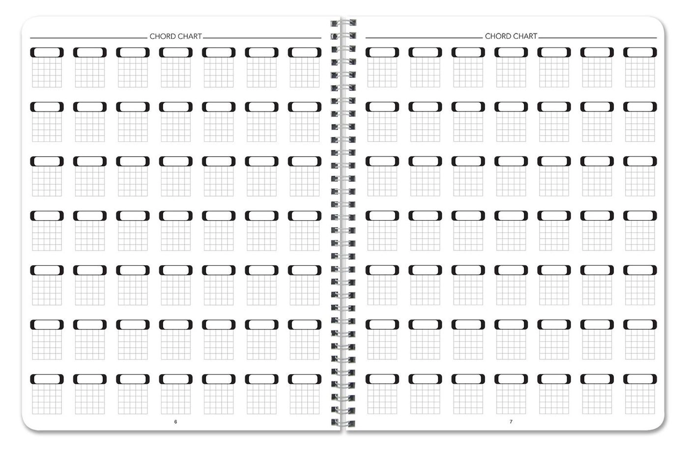 Guitar Tablature Notebook 8 1/2 x 11 Spiral - Lined 120 Pages