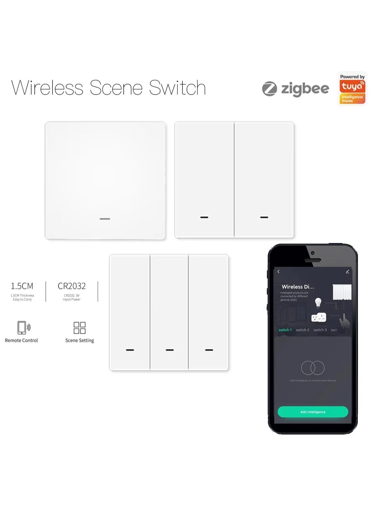 Smart WiFi Switch - 3 GANG Requires Neutral 100-240V AC