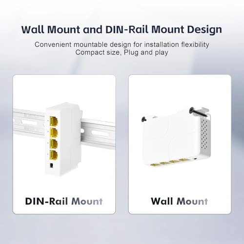 PoE Extender - 4 ports 24W 44-57V IEEE802.3af/at 10/100Mbps