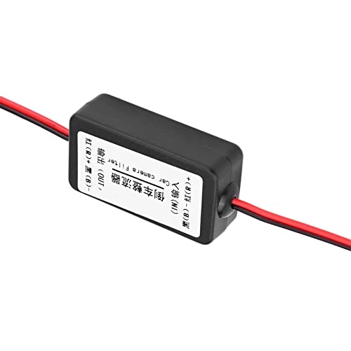 Car Rearview Camera Power Relay Capacitor Filter Rectifier - 12V Black