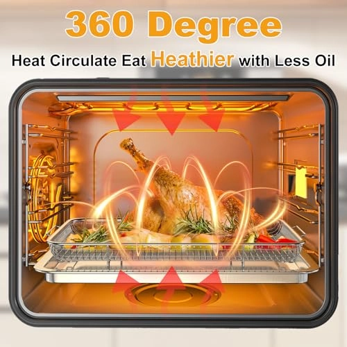 Air Fryer Basket and Tray Set - Stainless Steel 2 Pack