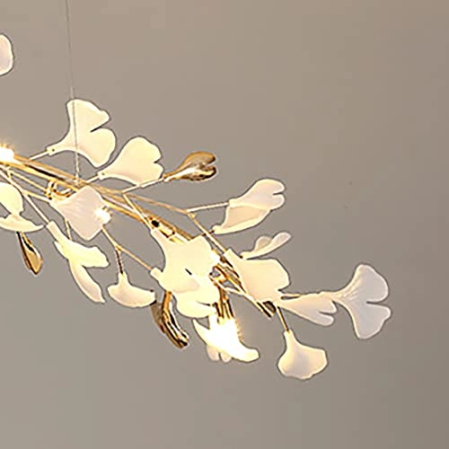 Scandinavian Artistic Long Chandelier - Golden 120*35cm 4 Head