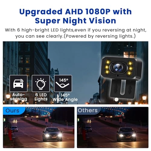 AHD Wireless Rear View Camera IPS-Monitor - Night Vision 720P