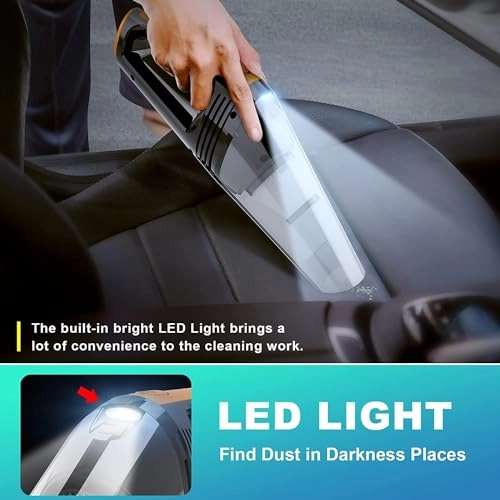 Handheld Car Vacuum Cleaner - 4000mAh