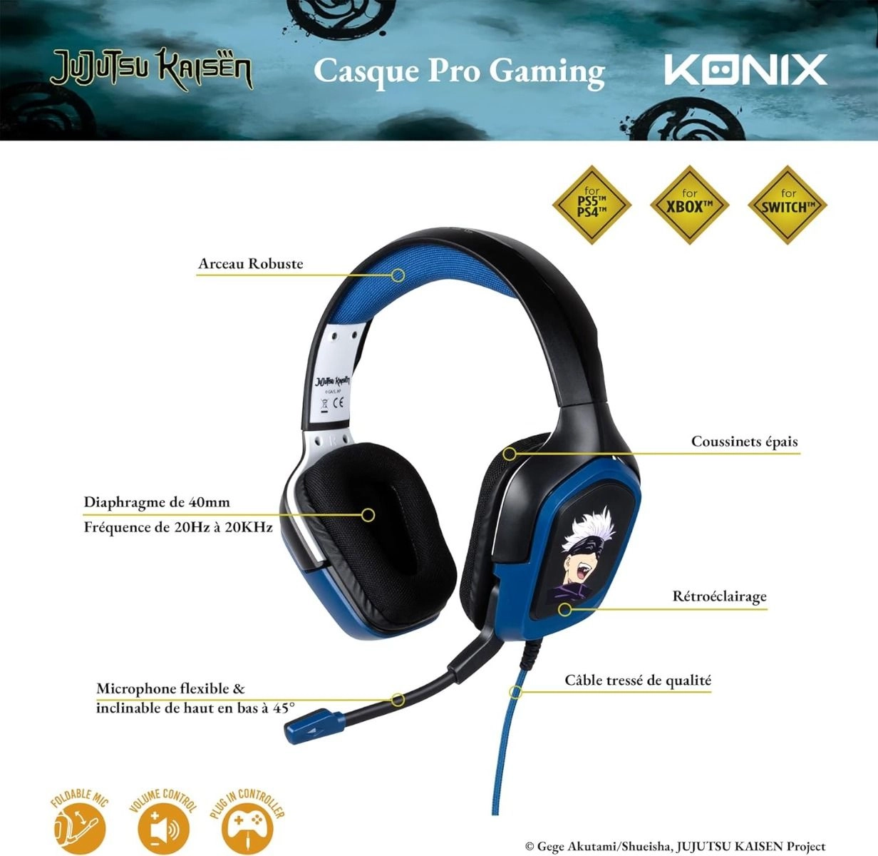 Jujutsu Kaisen Wired Headset