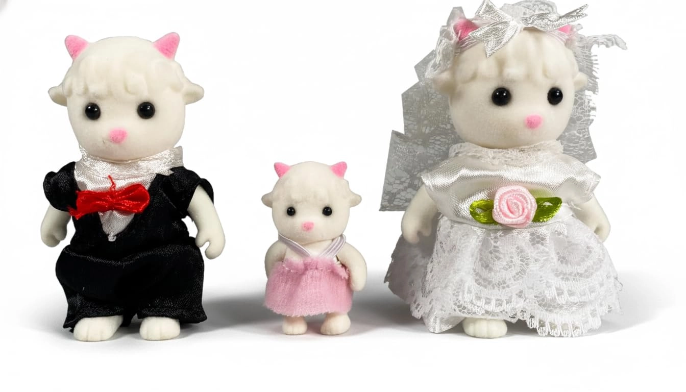 OLEOCA Rosegate Family - Mini 3 Figures White Ages 3+