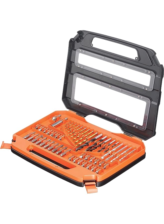 Black & Decker Bit Set - Titanium HSS 50 Pieces