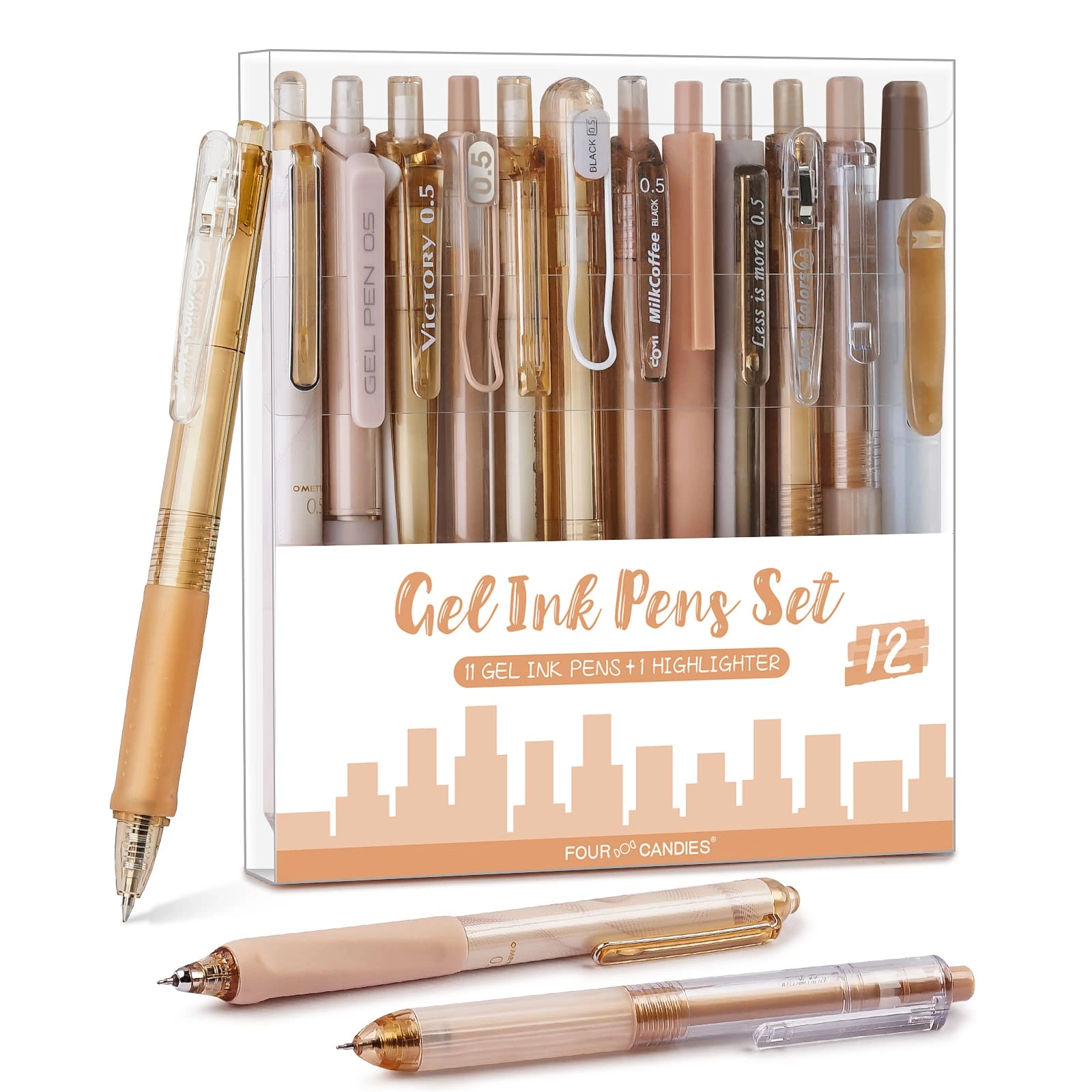 Gel Pen Set - 12Pack 0.5mm