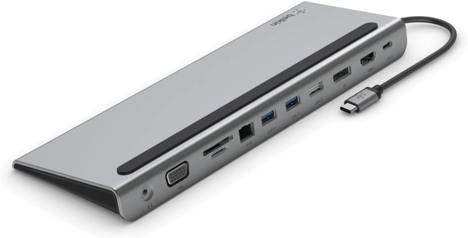 Connect USB-C Docking Station - INC004BTSGY 11-in-1 USB-C Grey