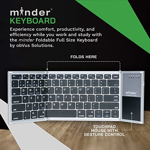 minder Foldable Keyboard - Bluetooth