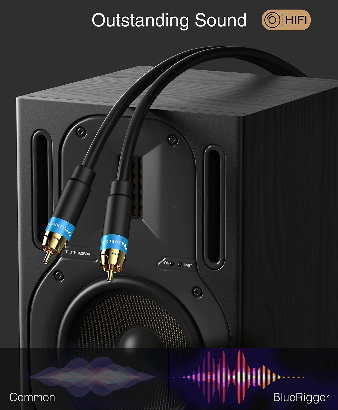 RCA Audio Subwoofer Cable - 25FT