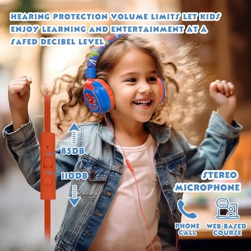 MD-H01 - Kids Wired 85dB Foldable On-Ear with Mic