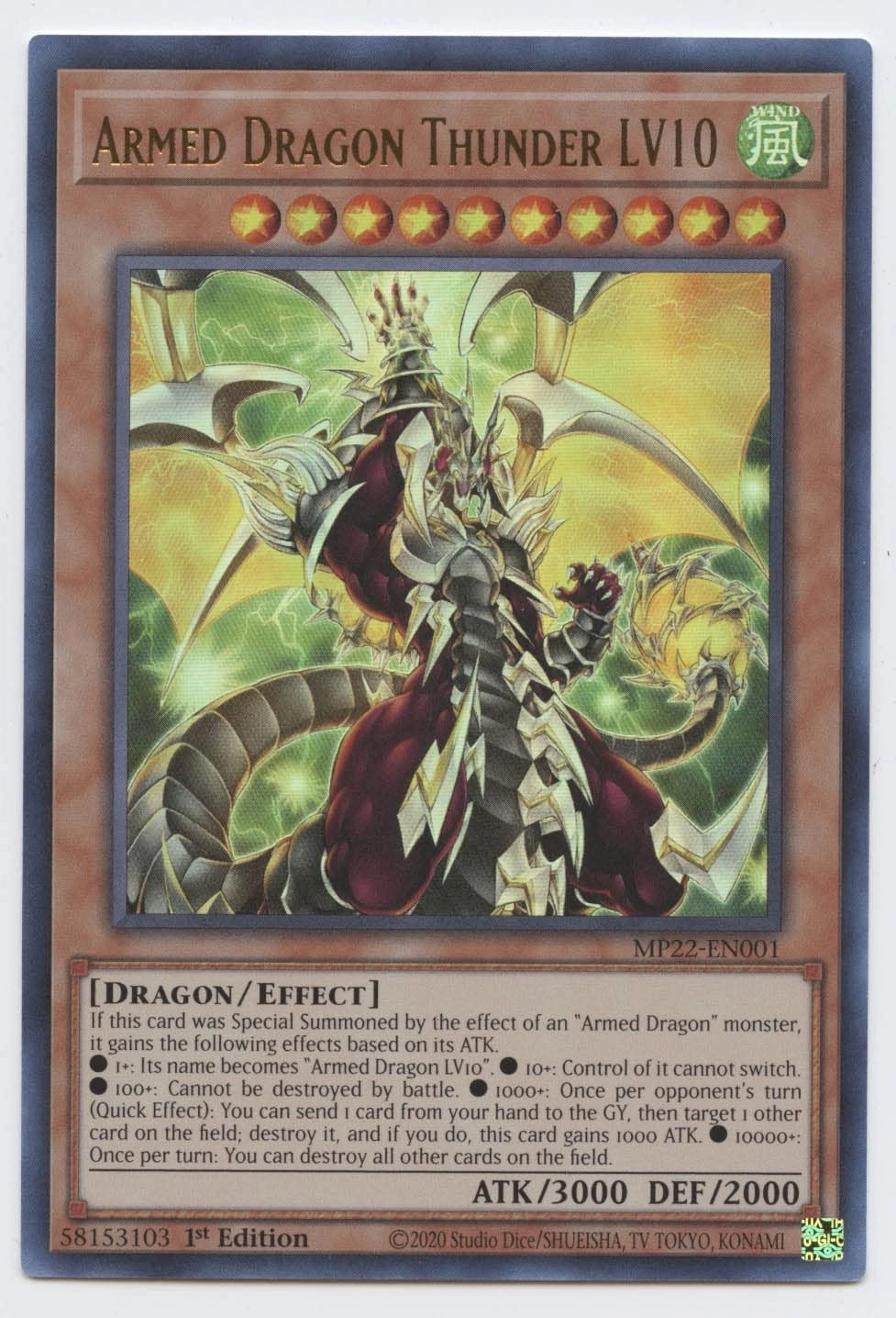 Yu-Gi-Oh! Armed Dragon Thunder LV10 - 1.0 Count