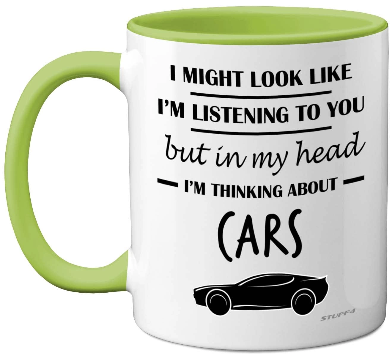 STUFF4 in My Head I'm Thinking About Cars Mug - 1 pcs