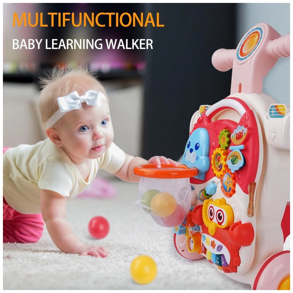 Baby Activity Walker - 3-In-1 Musical Educational