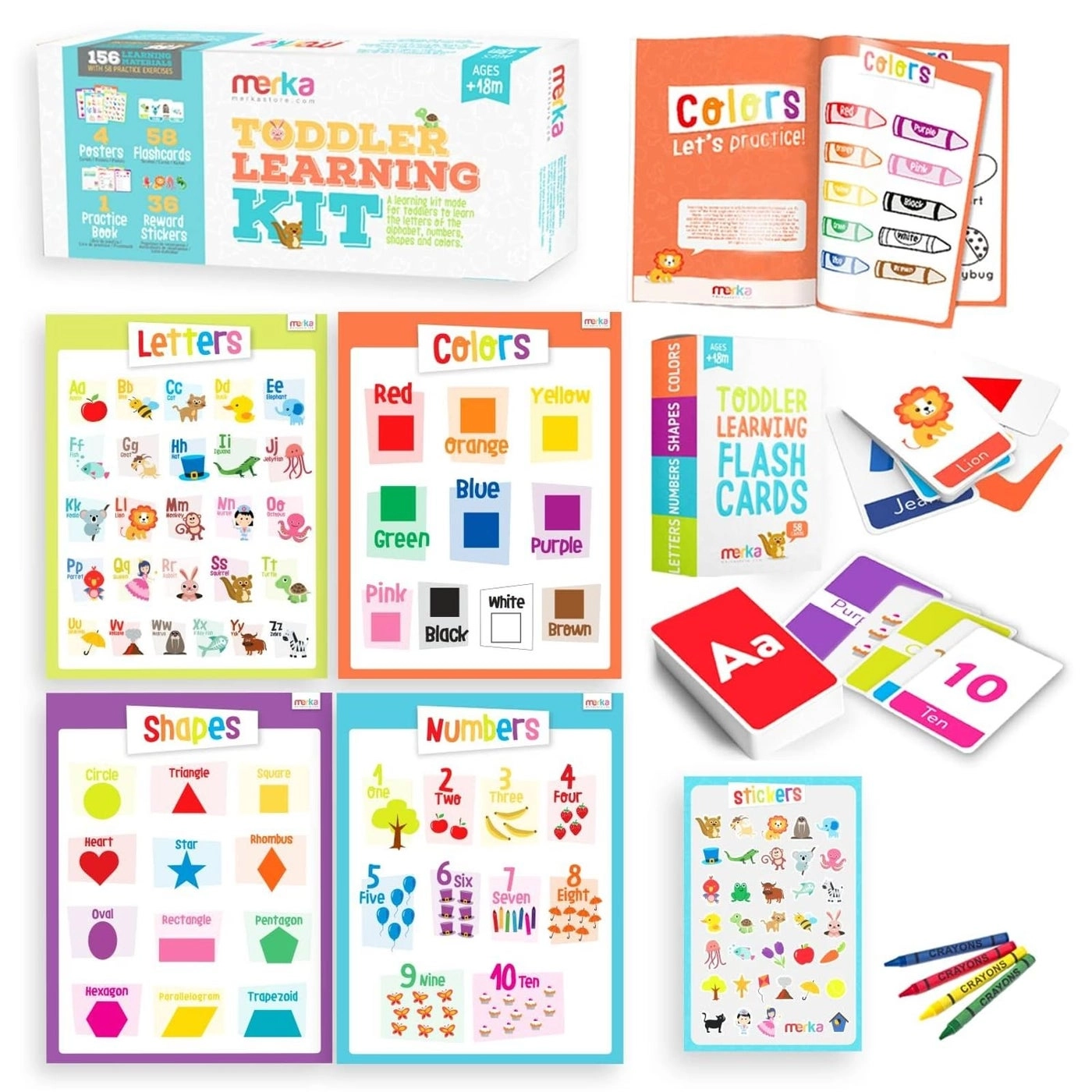 merka Toddler Learning Kit - 2 to 6