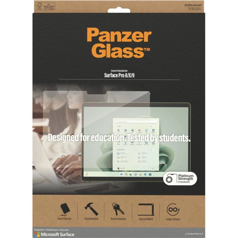 PanzerGlass Super+ Glass Screen Protector for Microsoft Surface Pro 9/Surface Pro X/Surface Pro 8