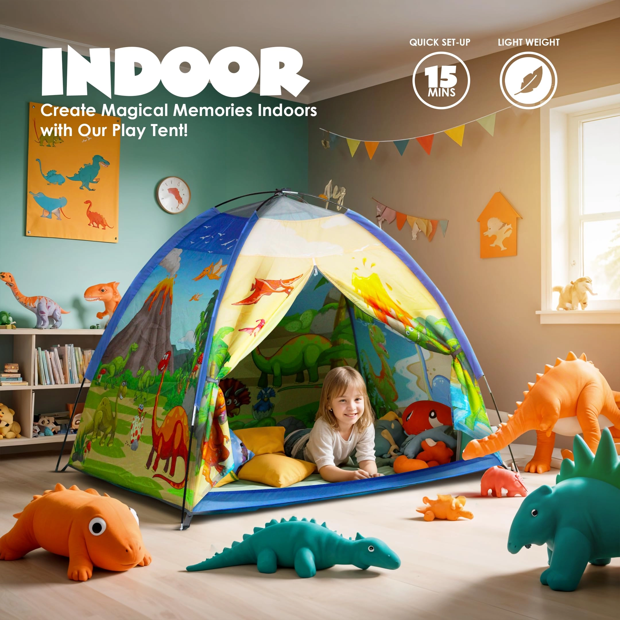 Kids Play Tent - Large Dinosaur