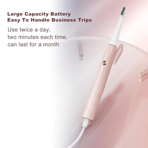 Soft Electric Toothbrush - 31000 brush strokes/min Rechargeable 3 Cleaning Modes