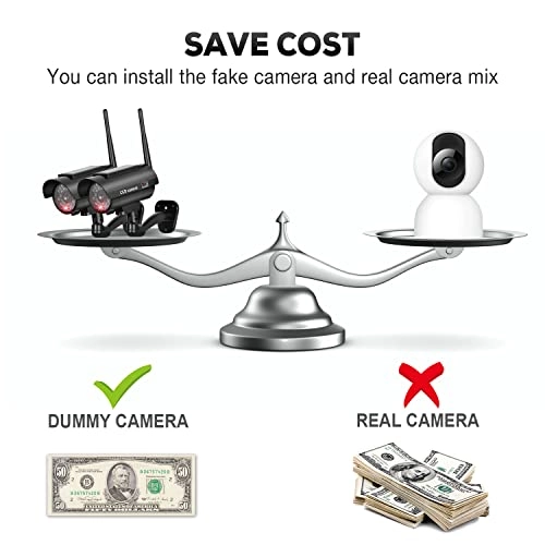 Solar Powered Fake Security Camera - Outdoor Pack