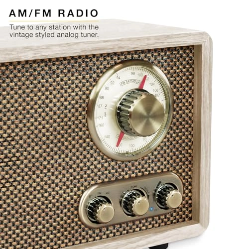 Retro Wood Bluetooth AM/FM Radio