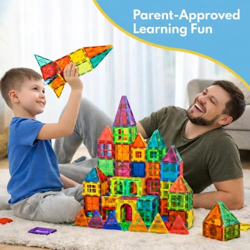 Magnetic Building Tiles - 140 pcs