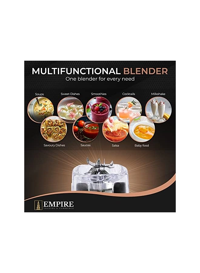 Blender Smoothie Maker - 10 Adjustable Speeds Multiple Blades