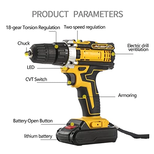 3 in 1 Electric Hammer Drill - Cordless 25+3 N.m 10mm