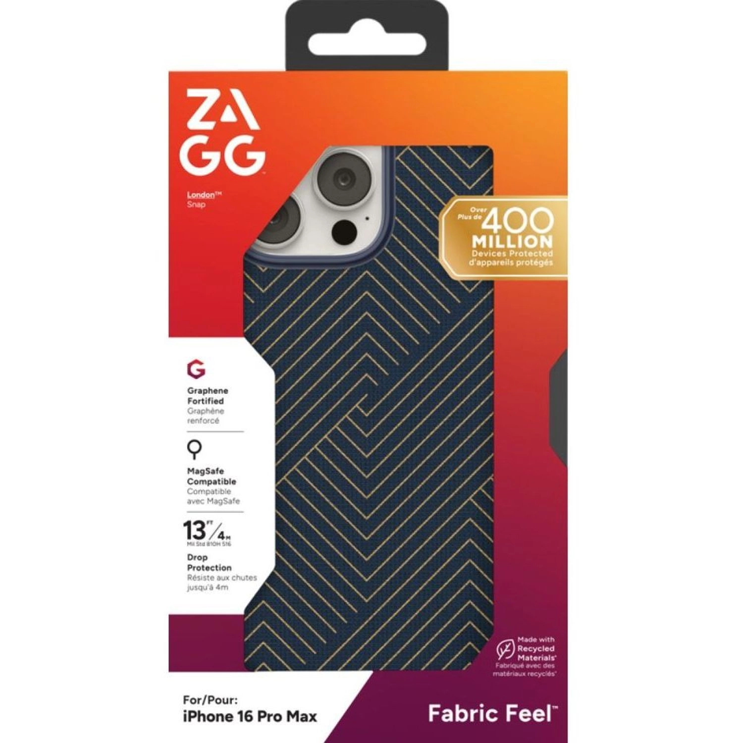 London Snap Case - Fabric with MagSafe for iPhone 16 Pro Max