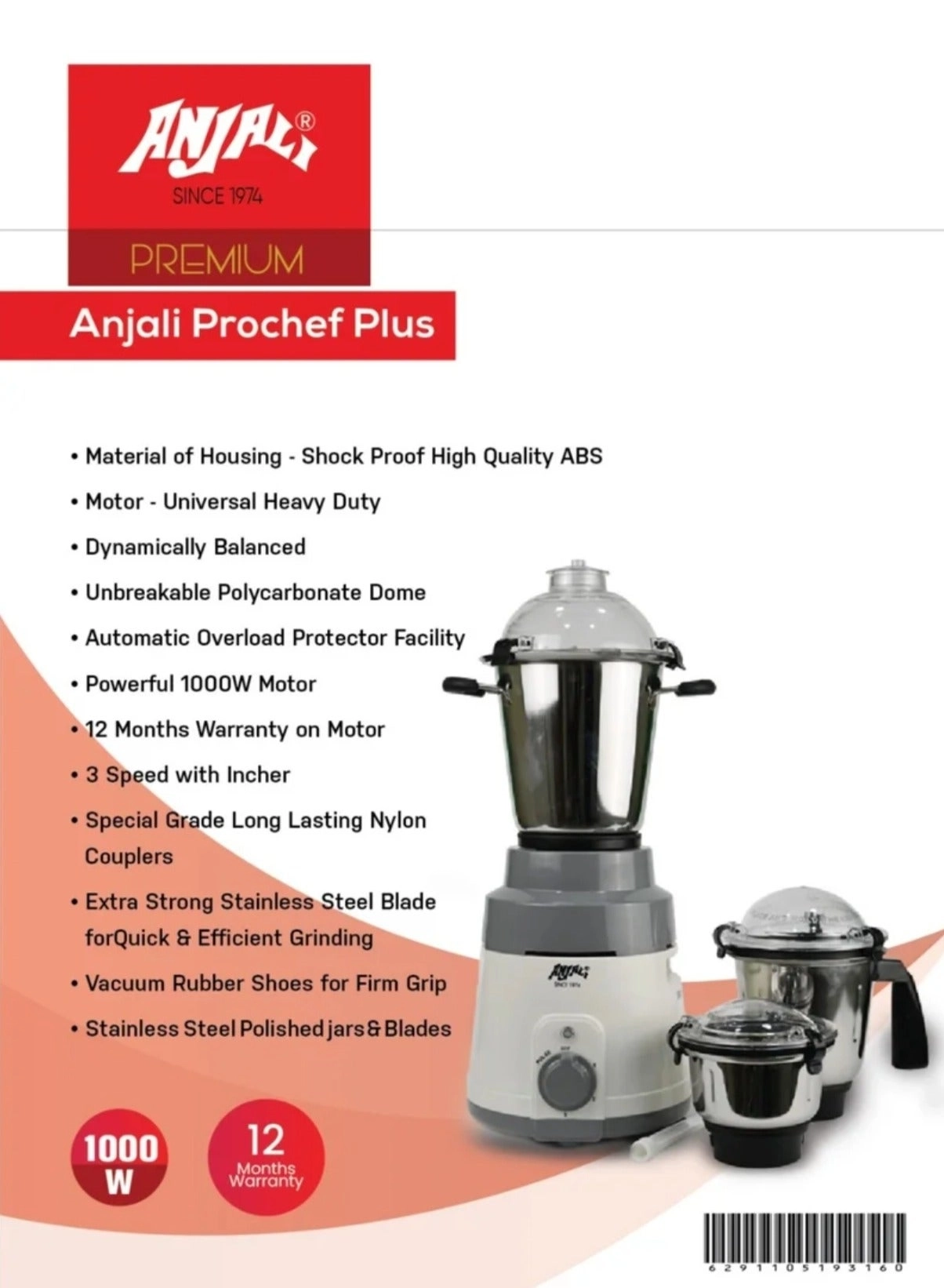 PRO CHEF PLUS - 1000W