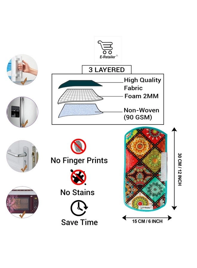 Fridge Handle Cover - Set of 2Pcs. 3-Layered 12x6 Inches