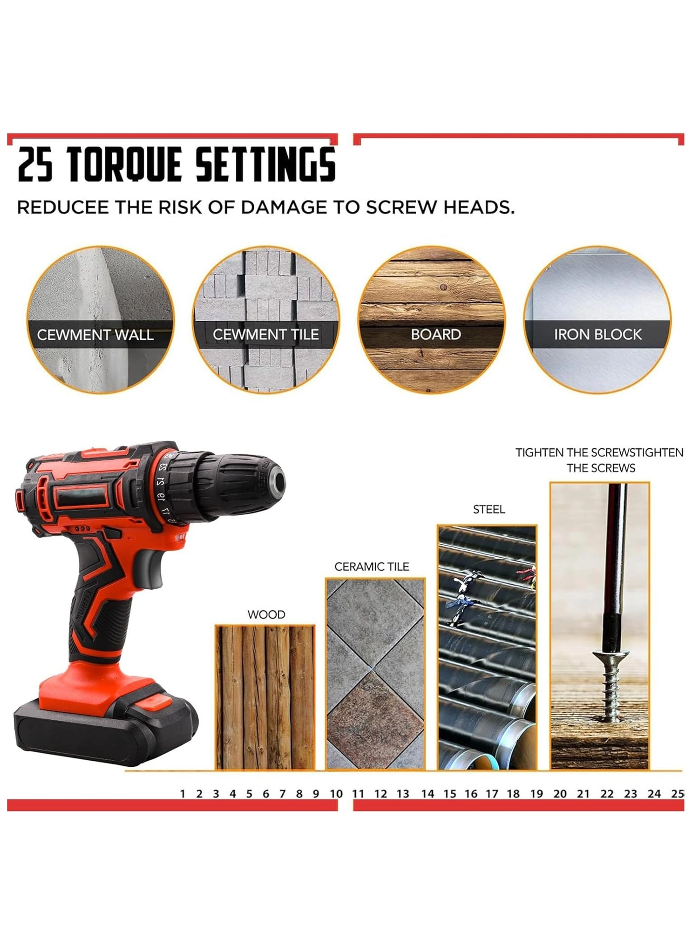 Cordless Drill - 1300mAh 48V