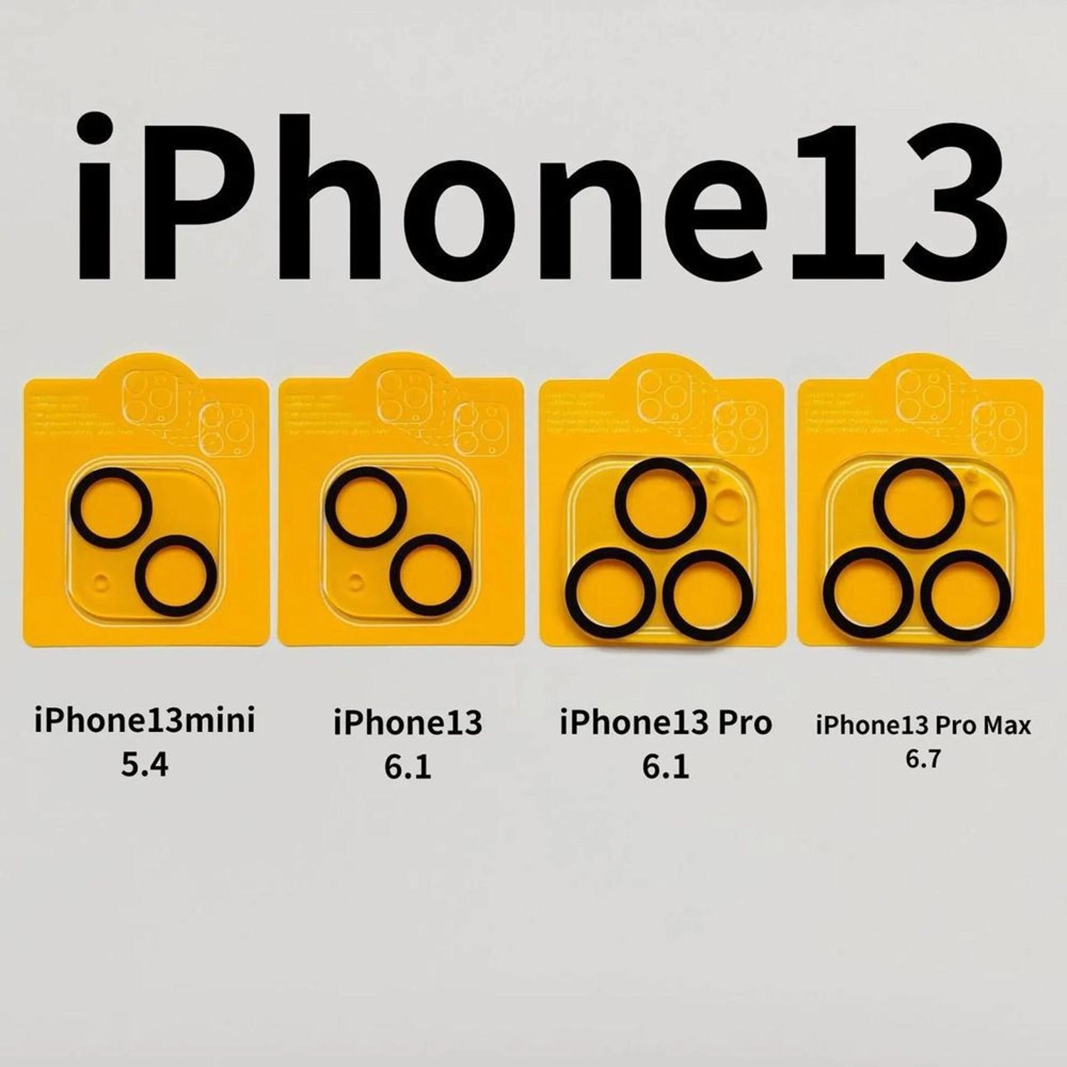 Case With Lens And Screen Protector for iPhone 13