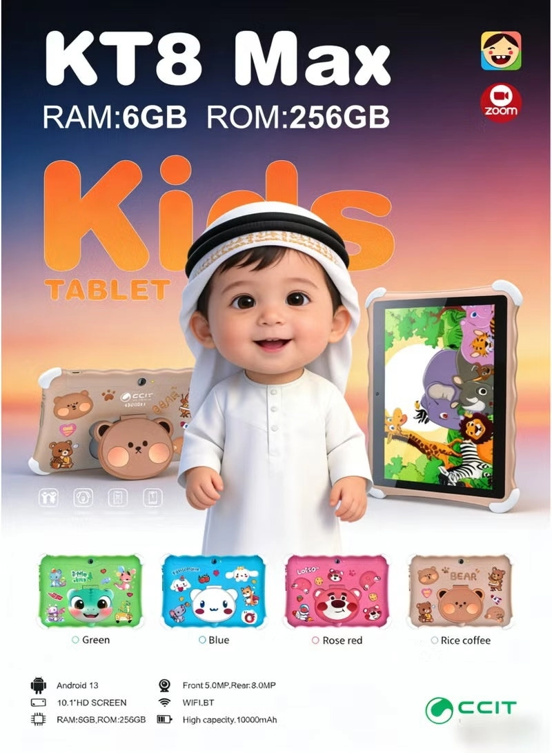 KT8 Max Tablet 10.1" Wi-Fi 6GB RAM 256GB