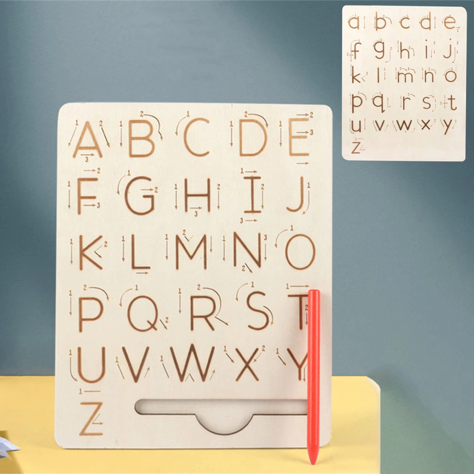 WOHSAO Alphabet Tracing Board - 3, 4, 5 Years Old